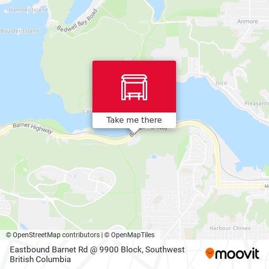Eastbound Barnet Rd @ 9900 Block map