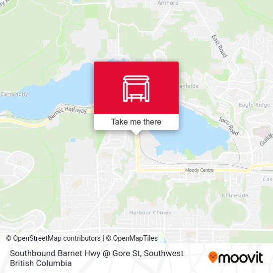 Southbound Barnet Hwy @ Gore St plan