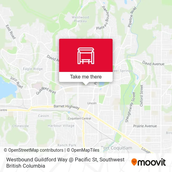Westbound Guildford Way @ Pacific St map