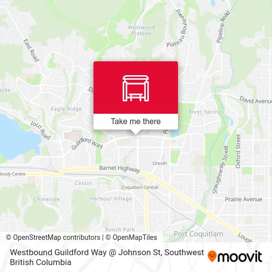 Westbound Guildford Way @ Johnson St map