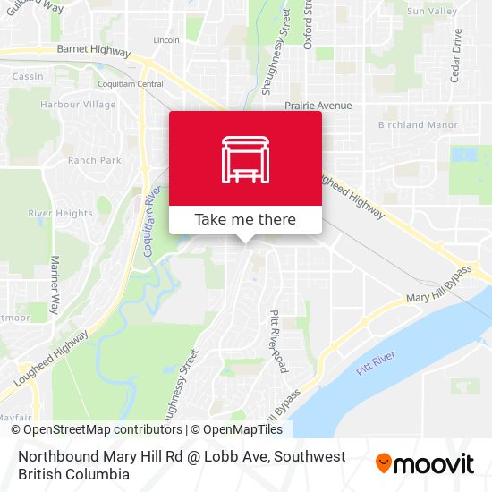 Northbound Mary Hill Rd @ Lobb Ave map