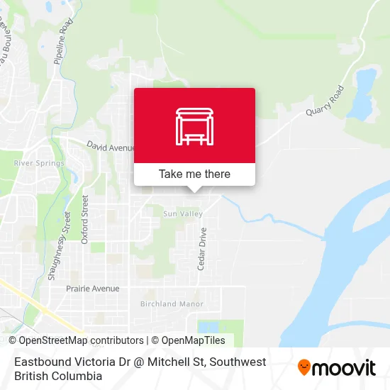 Eastbound Victoria Dr @ Mitchell St map
