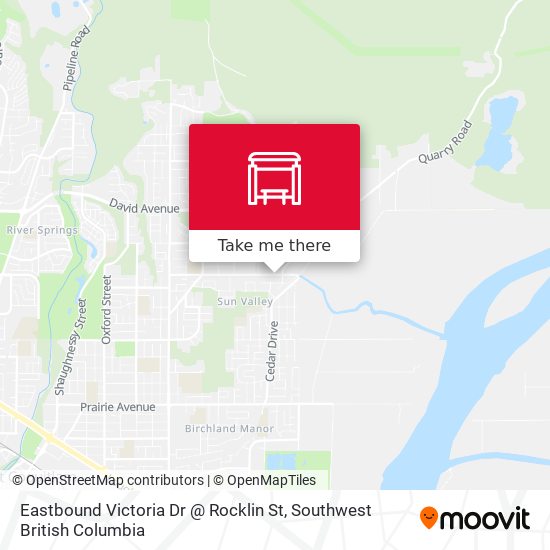 Eastbound Victoria Dr @ Rocklin St map