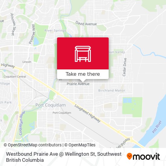 Westbound Prairie Ave @ Wellington St map