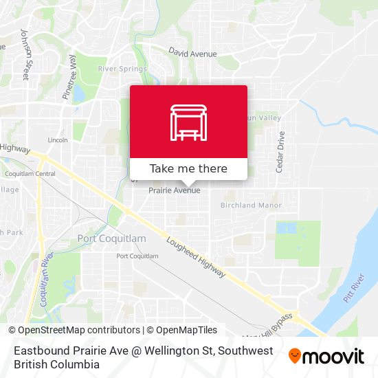 Eastbound Prairie Ave @ Wellington St map