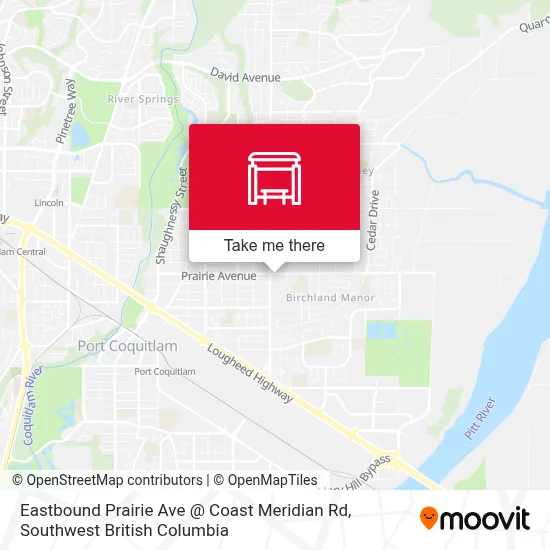 Eastbound Prairie Ave @ Coast Meridian Rd map