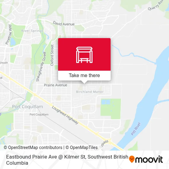 Eastbound Prairie Ave @ Kilmer St map