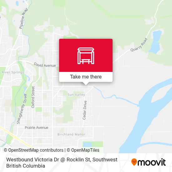 Westbound Victoria Dr @ Rocklin St map
