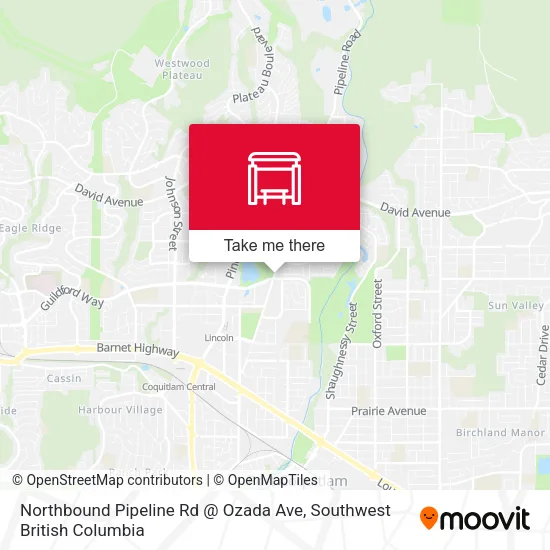 Northbound Pipeline Rd @ Ozada Ave map
