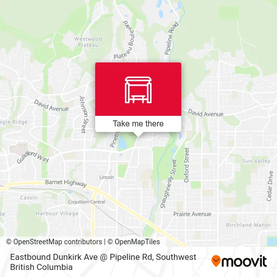 Eastbound Dunkirk Ave @ Pipeline Rd map