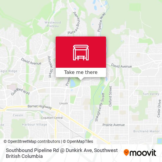 Southbound Pipeline Rd @ Dunkirk Ave map