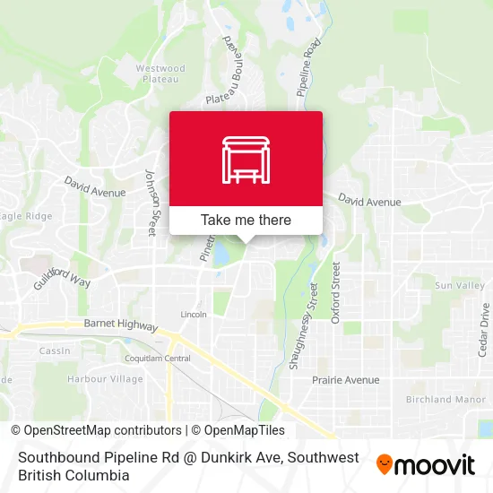 Southbound Pipeline Rd @ Dunkirk Ave map