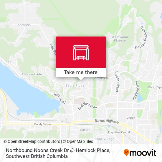 Northbound Noons Creek Dr @ Hemlock Place map