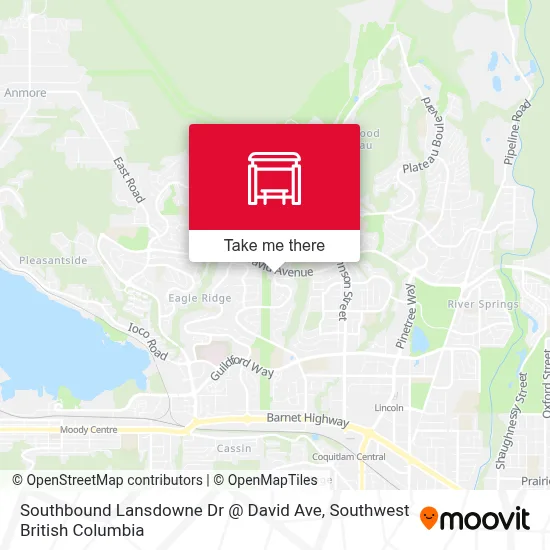 Southbound Lansdowne Dr @ David Ave map