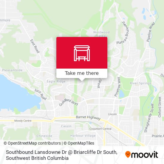 Southbound Lansdowne Dr @ Briarcliffe Dr South map