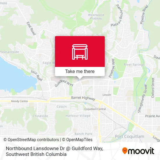 Northbound Lansdowne Dr @ Guildford Way map
