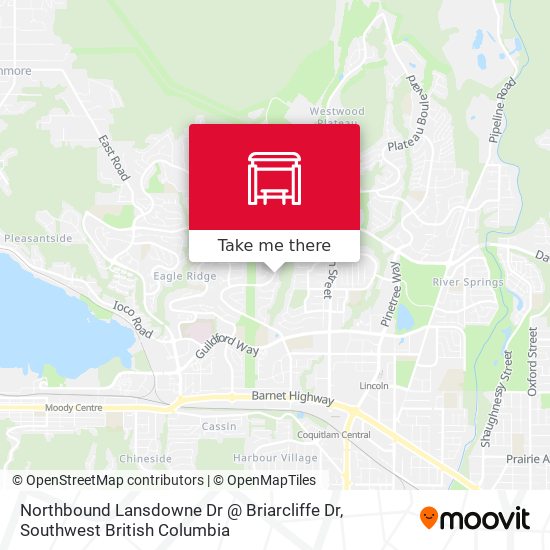 Northbound Lansdowne Dr @ Briarcliffe Dr map