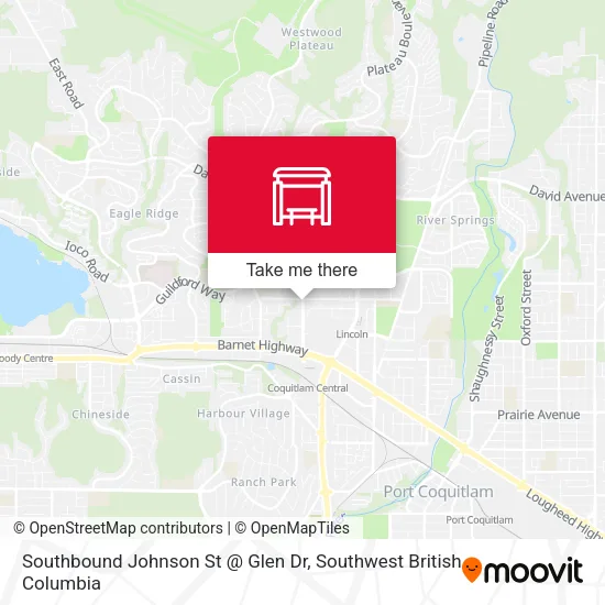 Southbound Johnson St @ Glen Dr plan