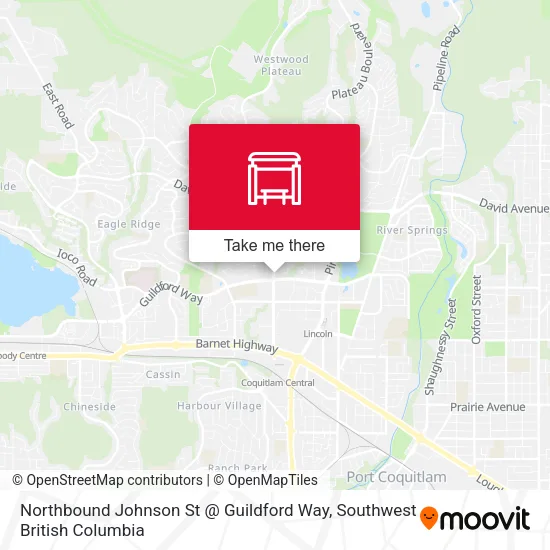 Northbound Johnson St @ Guildford Way map