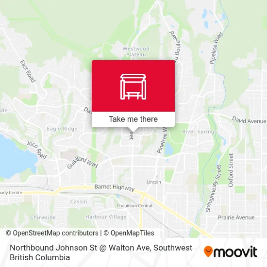 Northbound Johnson St @ Walton Ave map