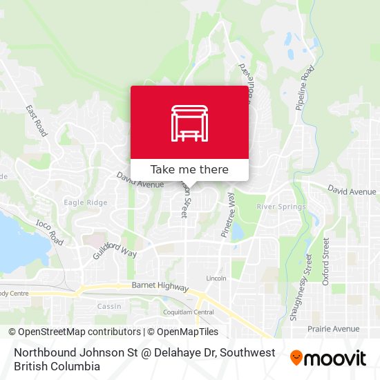 Northbound Johnson St @ Delahaye Dr map