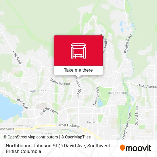 Northbound Johnson St @ David Ave map