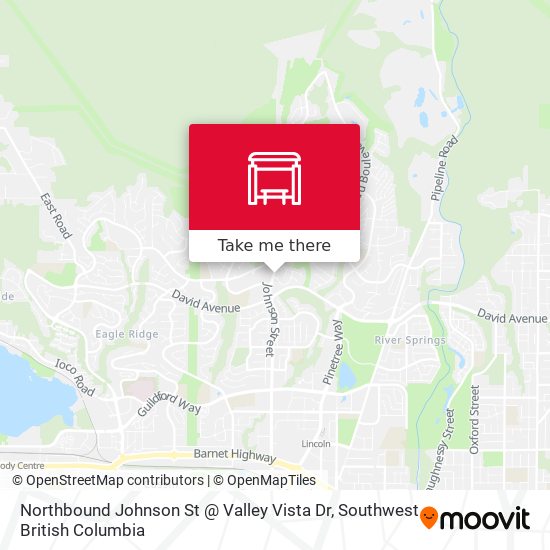 Northbound Johnson St @ Valley Vista Dr map