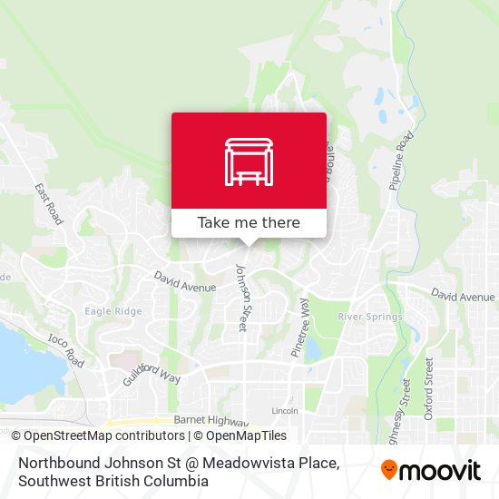 Northbound Johnson St @ Meadowvista Place map