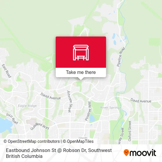 Eastbound Johnson St @ Robson Dr map