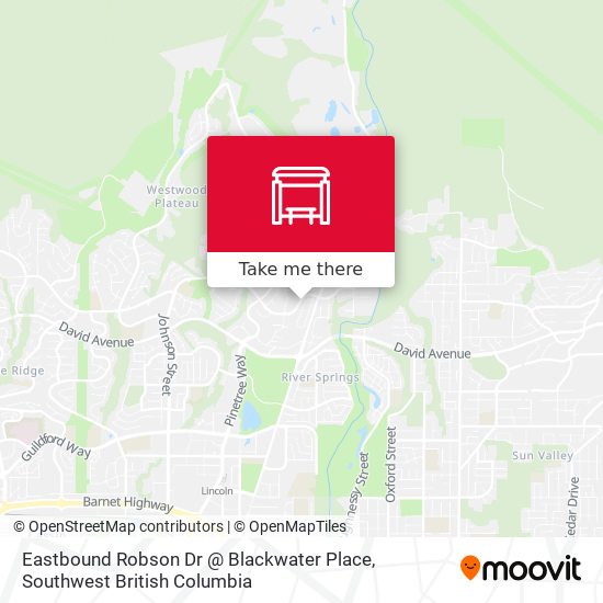 Eastbound Robson Dr @ Blackwater Place map