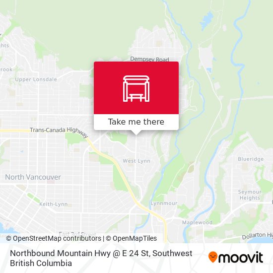 Northbound Mountain Hwy @ E 24 St map