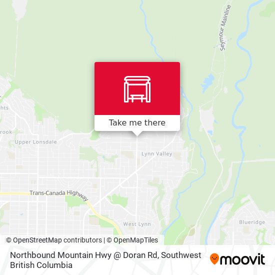 Northbound Mountain Hwy @ Doran Rd map