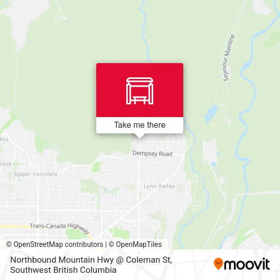 Northbound Mountain Hwy @ Coleman St map