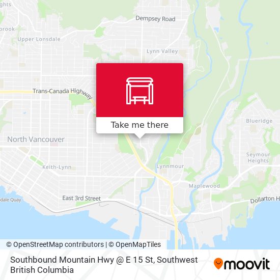 Southbound Mountain Hwy @ E 15 St map