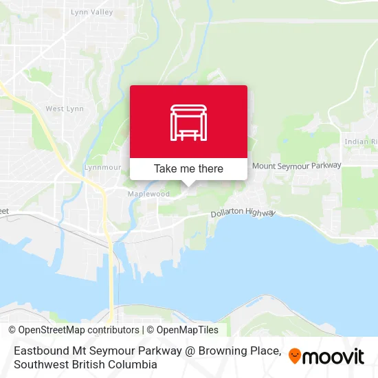 Eastbound Mt Seymour Parkway @ Browning Place map
