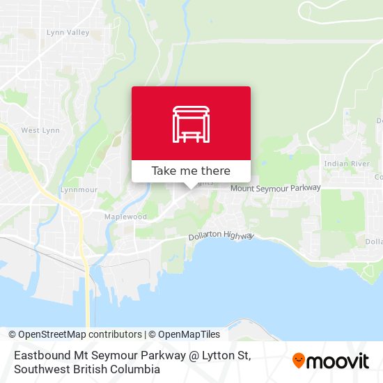Eastbound Mt Seymour Parkway @ Lytton St map