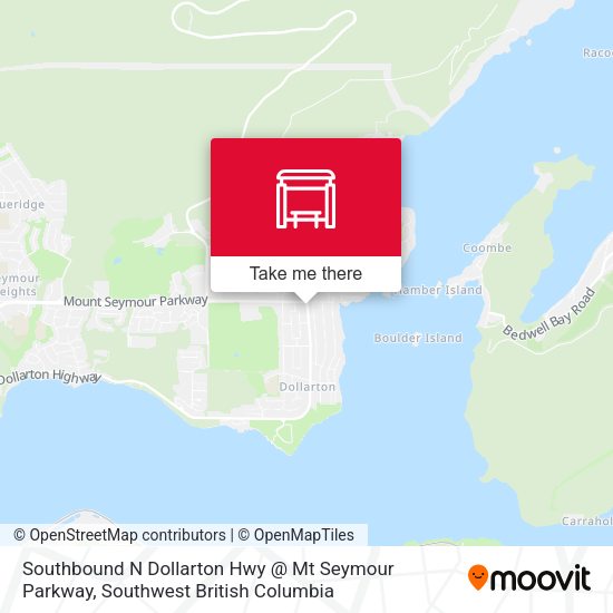 Southbound N Dollarton Hwy @ Mt Seymour Parkway map