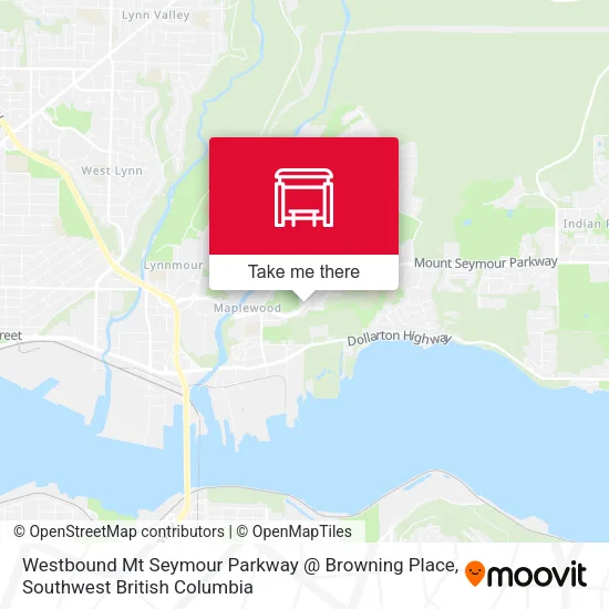 Westbound Mt Seymour Parkway @ Browning Place plan