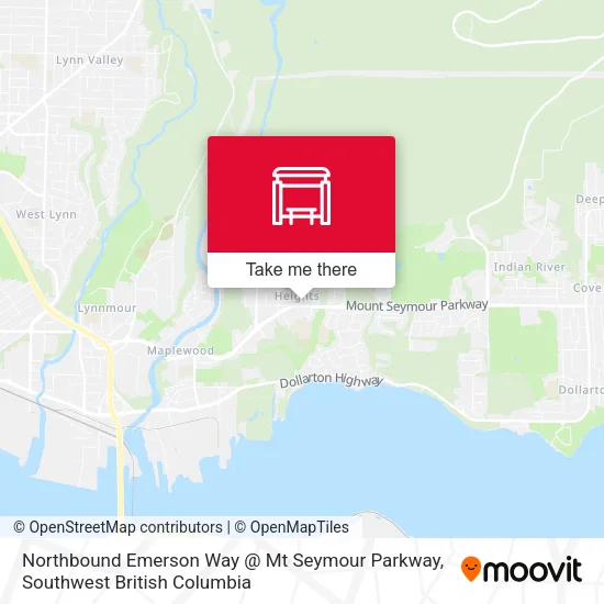 Northbound Emerson Way @ Mt Seymour Parkway plan