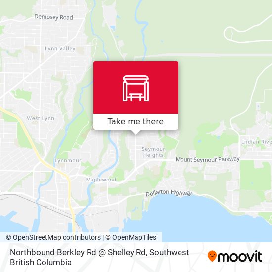 Northbound Berkley Rd @ Shelley Rd map