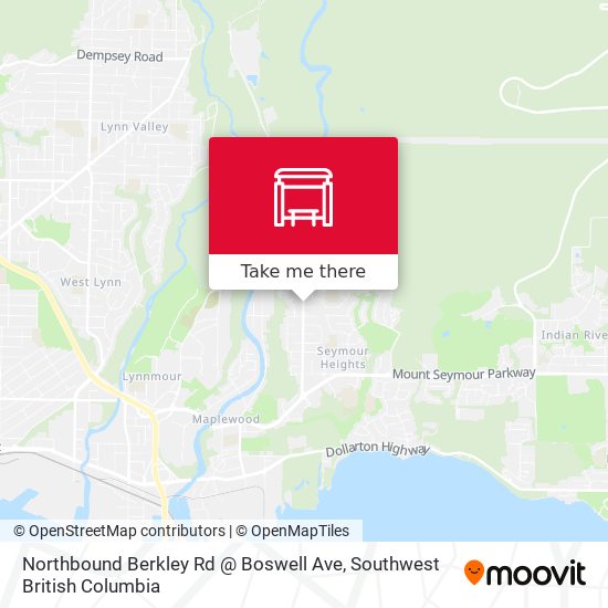 Northbound Berkley Rd @ Boswell Ave map