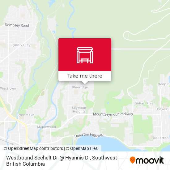 Westbound Sechelt Dr @ Hyannis Dr plan