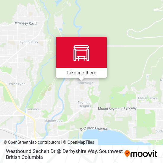 Westbound Sechelt Dr @ Derbyshire Way plan