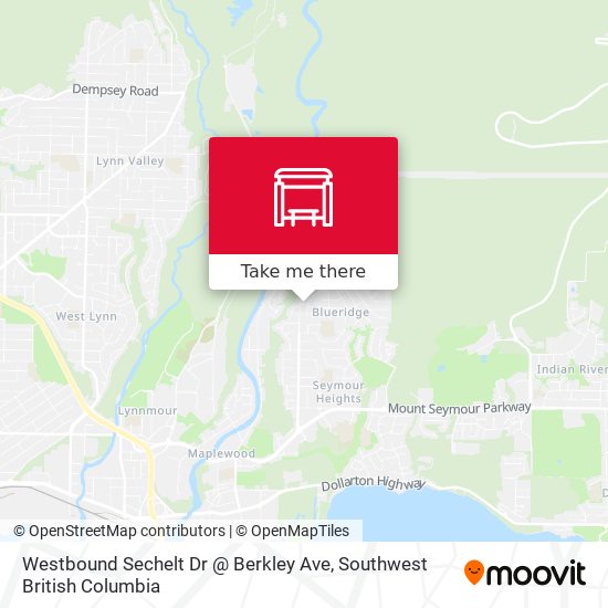 Westbound Sechelt Dr @ Berkley Ave plan