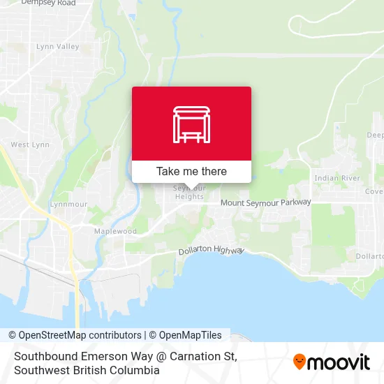 Southbound Emerson Way @ Carnation St map
