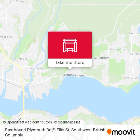 Eastbound Plymouth Dr @ Ellis St map