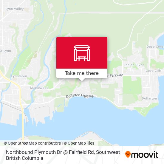 Northbound Plymouth Dr @ Fairfield Rd map