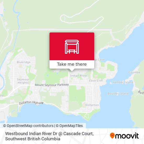 Westbound Indian River Dr @ Cascade Court map