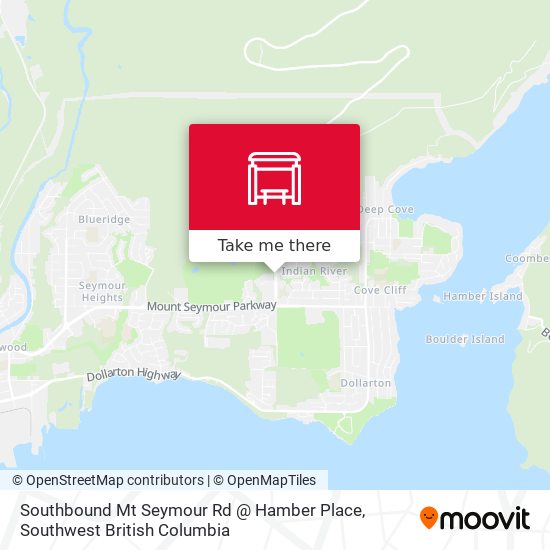 Southbound Mt Seymour Rd @ Hamber Place map