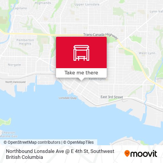Northbound Lonsdale Ave @ E 4th St map